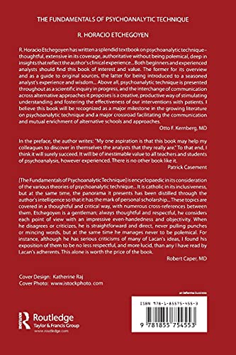 The Fundamentals of Psychoanalytic Technique,New