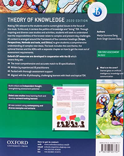 New Ib Theory Of Knowledge Course Book (2020 Edition)-new,New