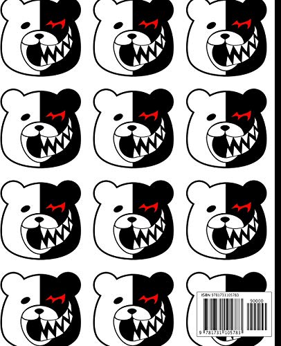 Composition Notebook: Monokuma Soft Cover Composition Notebook Wide Ruled 7.50 x 9.25 100 Sheets 200 Pages,Used