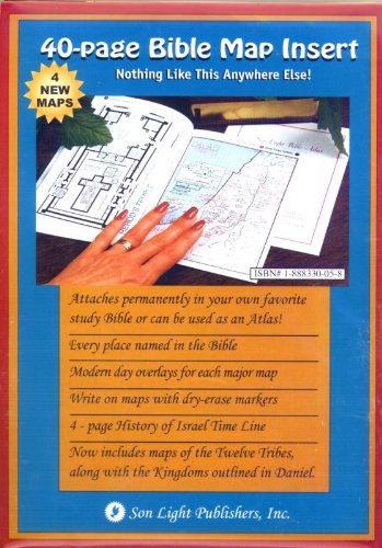 Bible Map Insert,Used