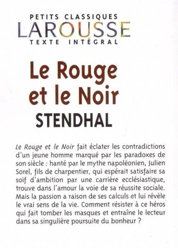 Rouge Et Le Noir (Petits Classiques Larousse) (French Edition),Used