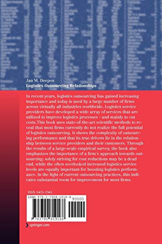 Logistics Outsourcing Relationships: Measurement, Antecedents, and Effects of Logistics Outsourcing Performance (Contributions t,Used