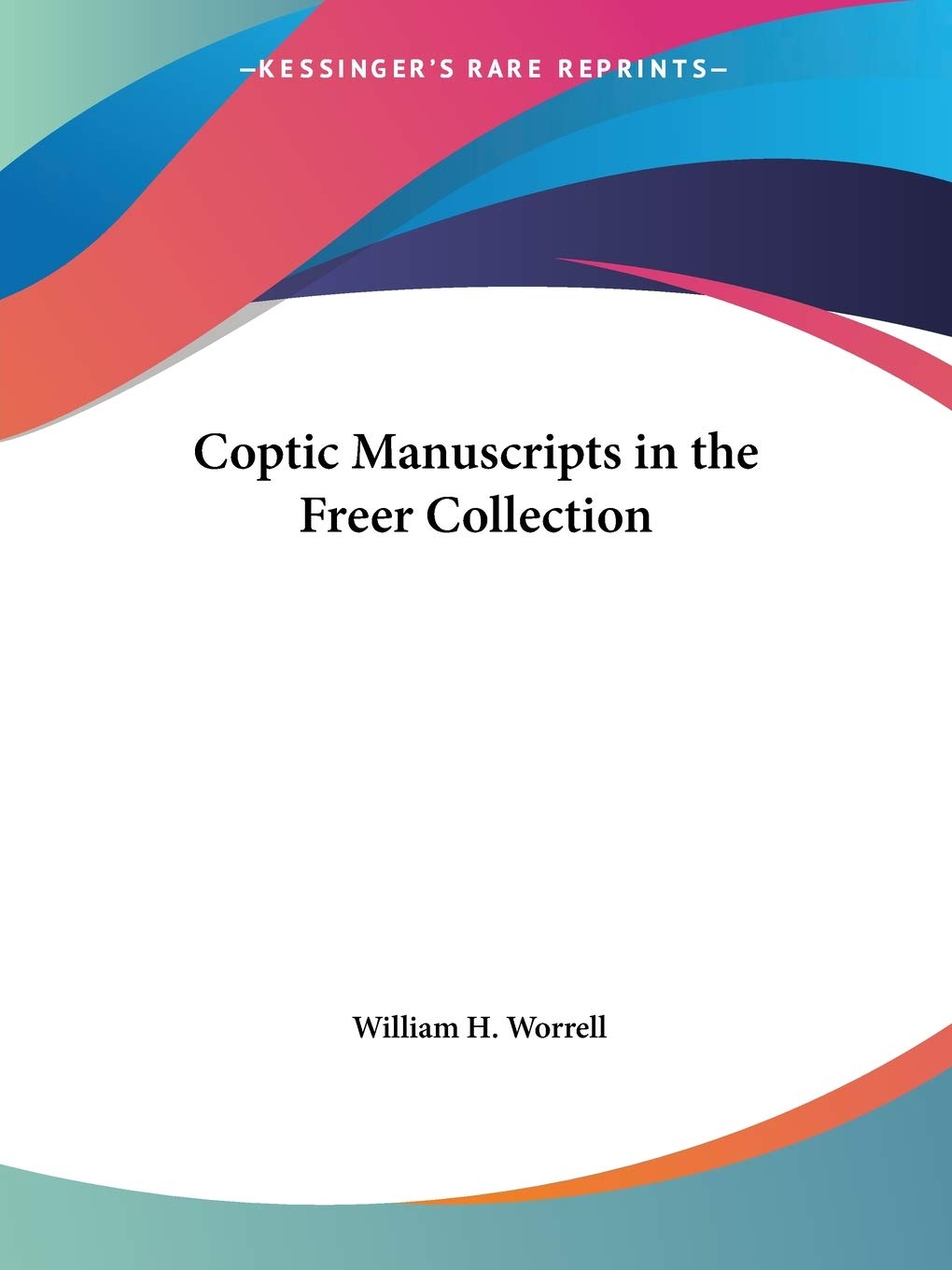 Coptic Manuscripts in the Freer Collection,Used