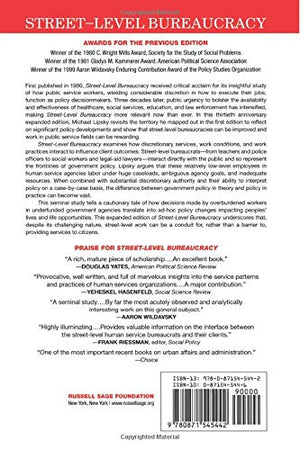 StreetLevel Bureaucracy: Dilemmas of the Individual in Public Service, 30th Anniversary Expanded Edition,Used