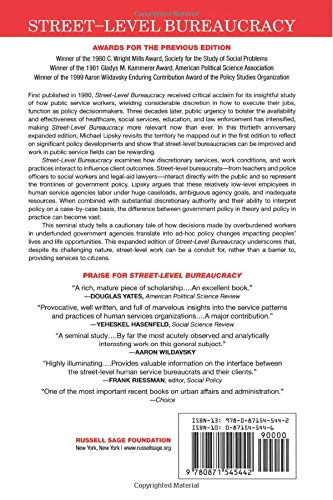 StreetLevel Bureaucracy: Dilemmas of the Individual in Public Service, 30th Anniversary Expanded Edition,Used
