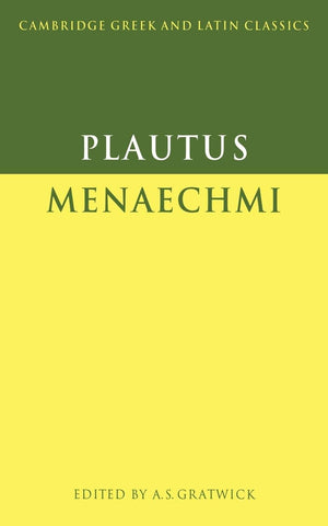 Plautus: Menaechmi (Cambridge Greek and Latin Classics),Used