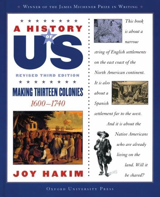 A History of US: Making Thirteen Colonies: 16001740A History of US Book Two (A ^AHistory of US),Used