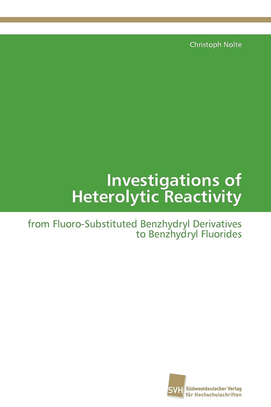 Investigations of Heterolytic Reactivity: from FluoroSubstituted Benzhydryl Derivatives to Benzhydryl Fluorides,Used
