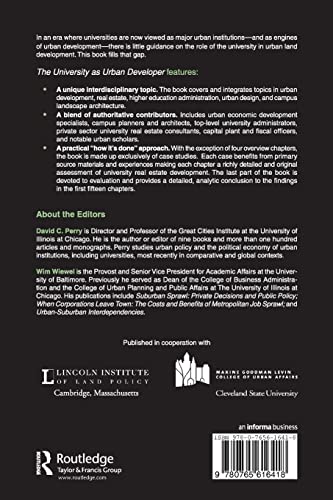 The University as Urban Developer: Case Studies and Analysis (Cities and Contemporary Society (Paperback)),Used