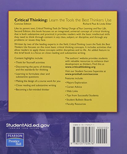 Critical Thinking: Learn The Tools The Best Thinkers Use,New
