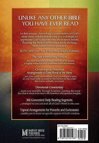 The Daily Bible: New International Version: With Devotional Insights to Guide You Through God's Word,Used