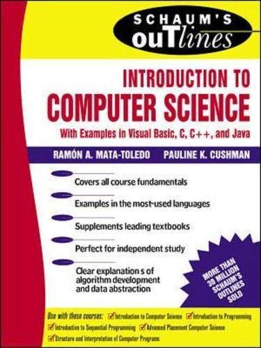 Schaum's Outline of Introduction to Computer Science,Used