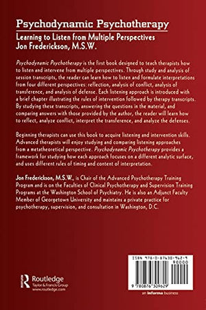 Psychodynamic Psychotherapy,New