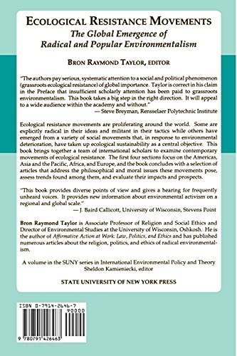 Ecological Resistance Movements: The Global Emergence of Radical and Popular Environmentalism (Suny Series in International Envi,New