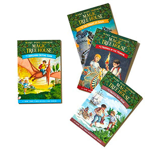 Magic Tree House Boxed Set, Books 14: Dinosaurs Before Dark, The Knight at Dawn, Mummies in the Morning, and Pirates Past Noon