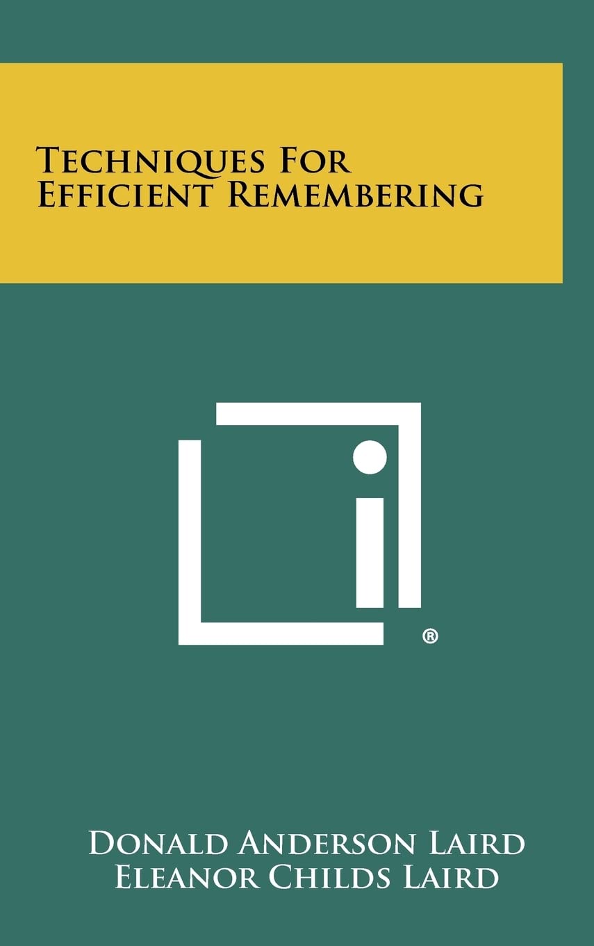 Techniques For Efficient Remembering,Used
