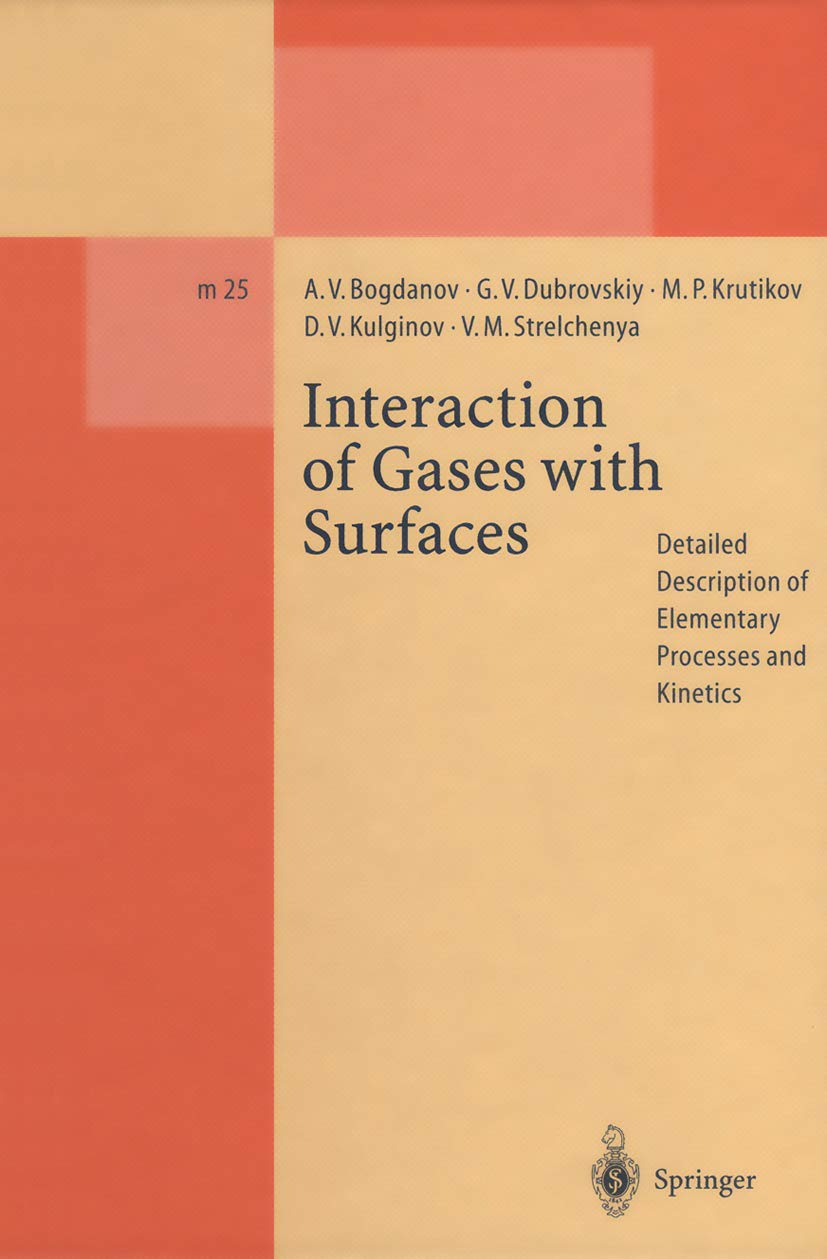 Interaction of Gases with Surfaces: Detailed Description of Elementary Processes and Kinetics (Lecture Notes in Physics Monograp,Used