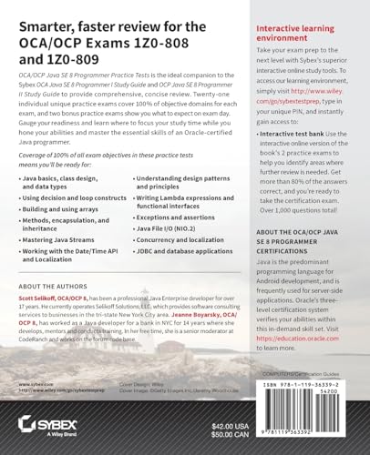 OCA / OCP Java SE 8 Programmer Practice Tests,Used