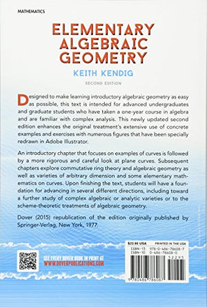 Elementary Algebraic Geometry: Second Edition (Dover Books On Mathematics)