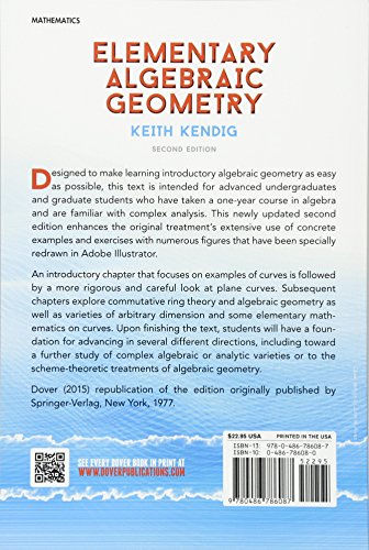 Elementary Algebraic Geometry: Second Edition (Dover Books On Mathematics)