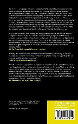 The Moral Economy of Elections in Africa: Democracy, Voting and Virtue,Used