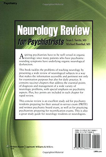 Neurology Review for Psychiatrists,Used