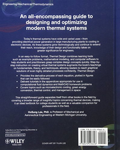 Thermal Design: Heat Sinks, Thermoelectrics, Heat Pipes, Compact Heat Exchangers, And Solar Cells,Used