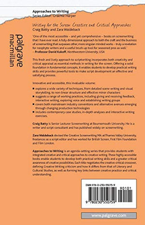 Writing for the Screen: Creative and Critical Approaches (Approaches to Writing),Used
