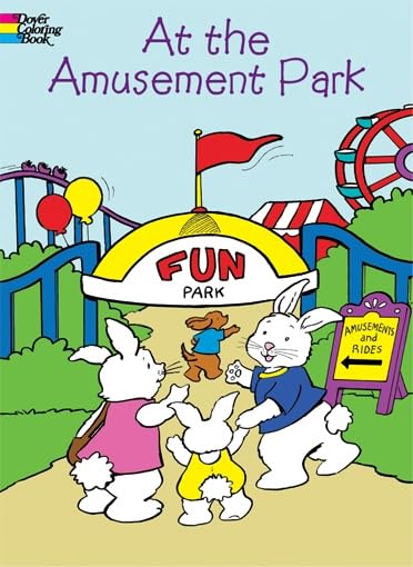 At the Amusement Park (Dover Coloring Books),Used