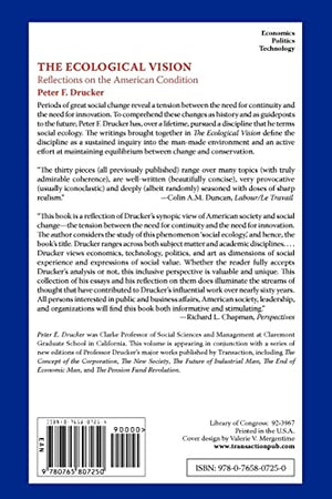 The Ecological Vision: Reflections on the American Condition,Used