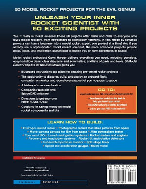 50 Model Rocket Projects For The Evil Genius,Used