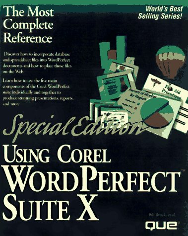 Using Corel Wordperfect Suite 8 (SPECIAL EDITION USING),Used