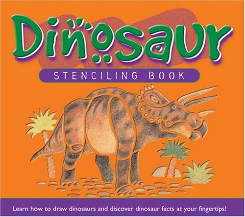 Dinosaur Stencil Book,Used