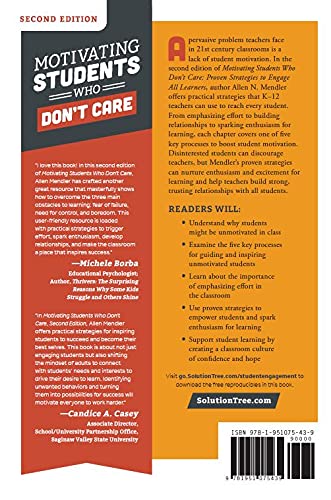 Motivating Students Who Dont Care: Proven Strategies to Engage All Learners, Second Edition (Proven Strategies to Motivate Strug,Used