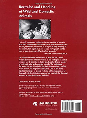 Restraint And Handling Of Wild And Domestic Animals,New