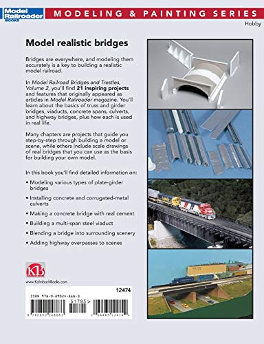 Model Railroad Bridges & Trestles (2) (Model Railroader Modeling and Painting),Used