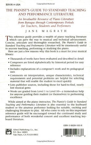 Pianists Guide to Standard Teaching and Performance Literature,Used
