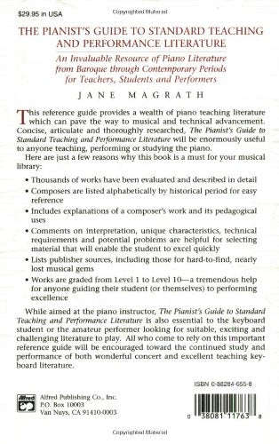 Pianists Guide to Standard Teaching and Performance Literature,Used
