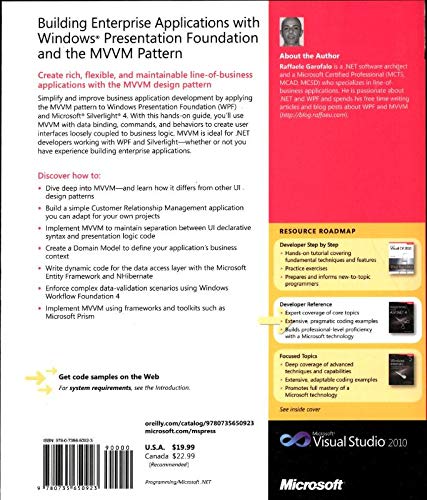 Building Enterprise Applications with Windows Presentation Foundation and the Model View ViewModel Pattern,Used