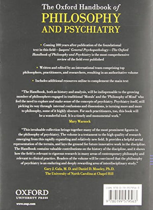 Oxford Handbook of Philosophy and Psychiatry (Oxford Handbooks),Used