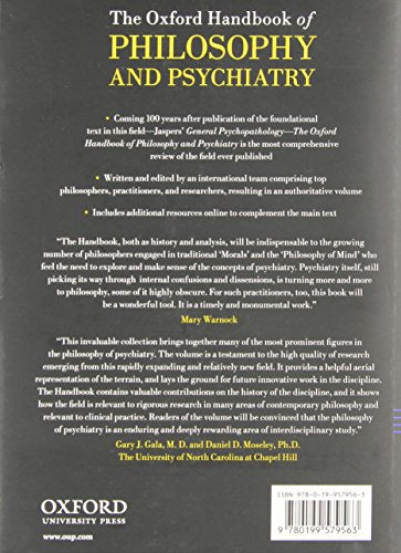 Oxford Handbook of Philosophy and Psychiatry (Oxford Handbooks),Used