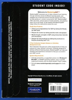 MasteringA&P with Pearson eText  Valuepack Access Card  for Human Anatomy (ME Component),Used