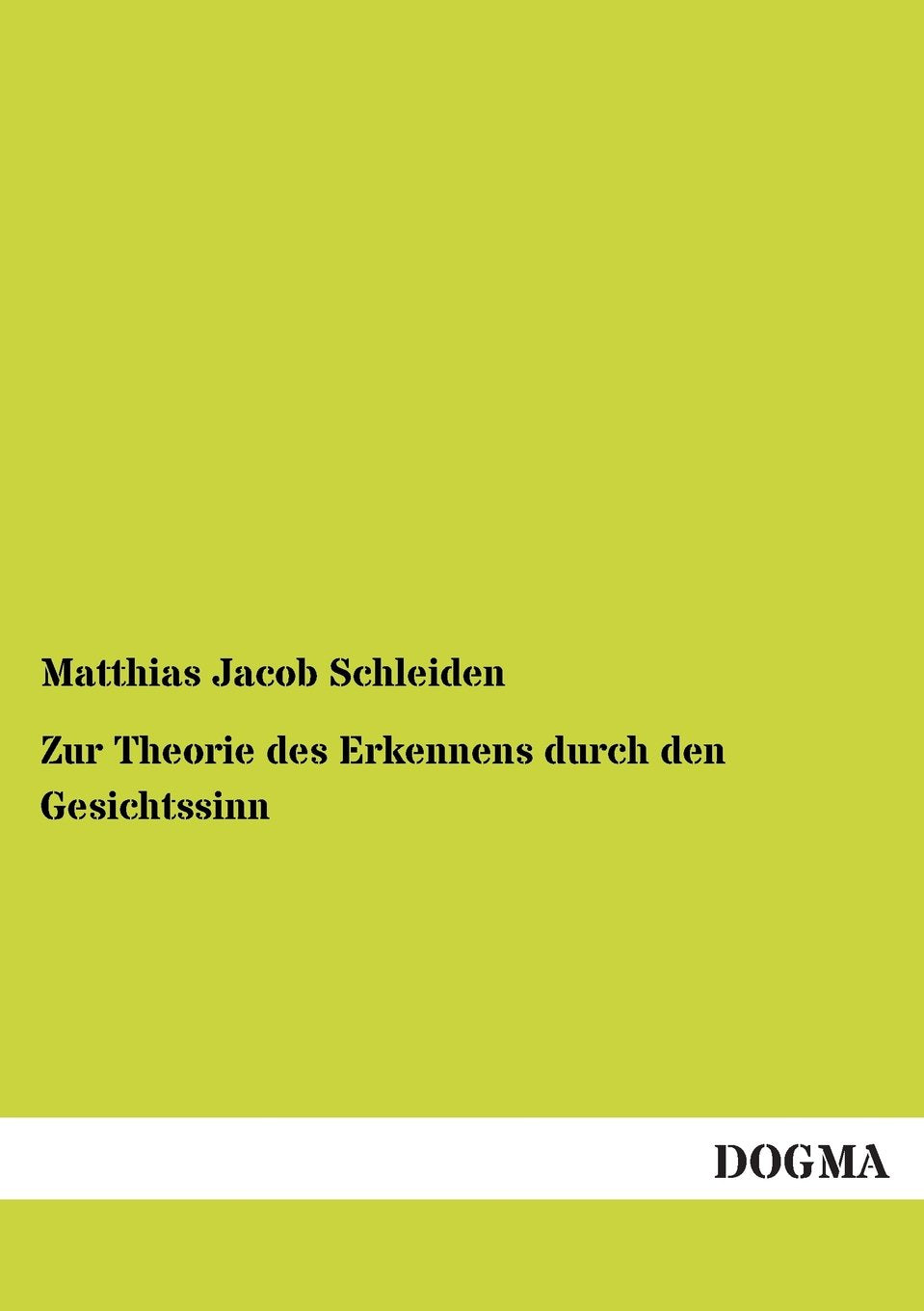 Zur Theorie des Erkennens durch den Gesichtssinn (German Edition),Used