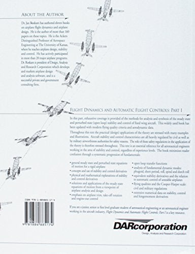 Airplane Flight Dynamics & Automatic Flight Controls: Part I,New