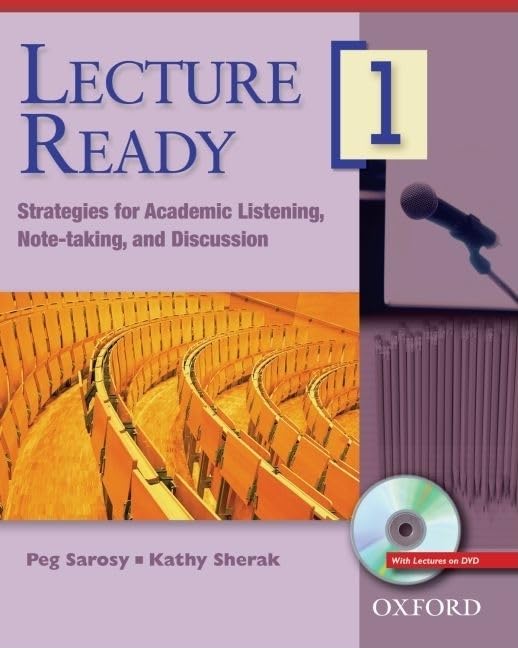 Lecture Ready 1 Student Book With Dvd: Strategies For Academic Listening, Notetaking, And Discussion (Lecture Ready Series),Used