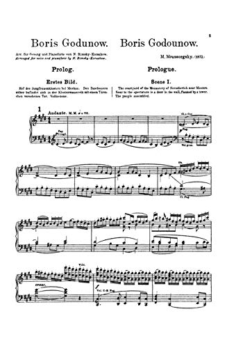 Boris Godunov: Vocal Score (A Kalmus Classic Edition) (German Edition),Used