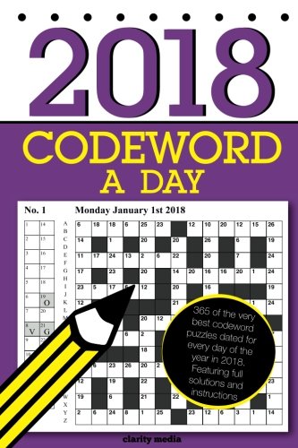 Codeword a Day 2018: 365 dated codeword puzzles,Used
