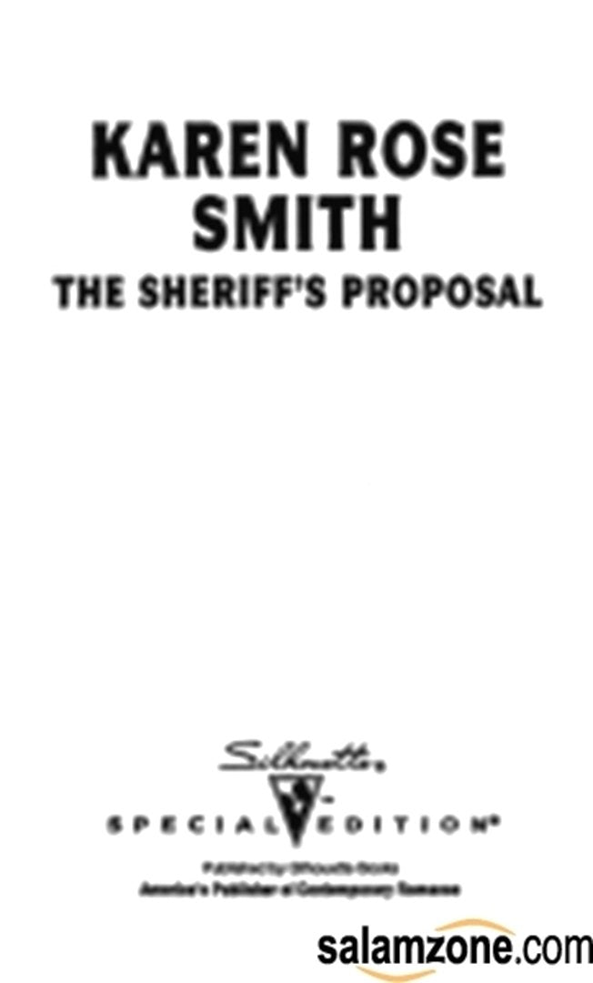Sheriff'S Proposal (Silhouette Special Edition, No. 1074),Used