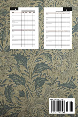 Hair Stylist Client Data Log Book: 6 x 9 Stylist Salon Client Tracking Address & Appointment Book with A to Z Alphabetic Tabs to,Used