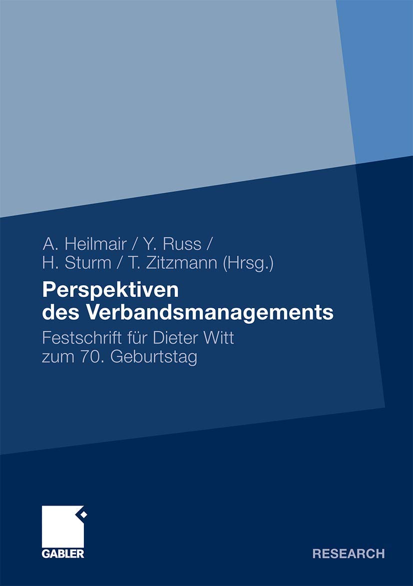 Perspektiven des Verbandsmanagements: Festschrift fr Dieter Witt zum 70. Geburtstag (German Edition),Used